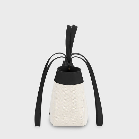 CLUSE Tote Bag Petite, Beige, Black Colour CX15801 - Tote bag side
