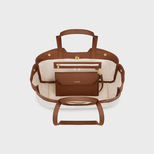 CLUSE Tote Bag Petite, Beige, Brown Colour CX15802 - Tote bag inside