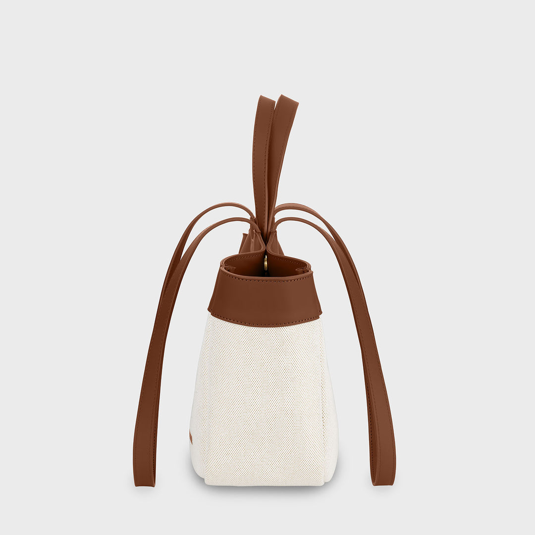 CLUSE Tote Bag Petite, Beige, Brown Colour CX15802 - Tote bag side