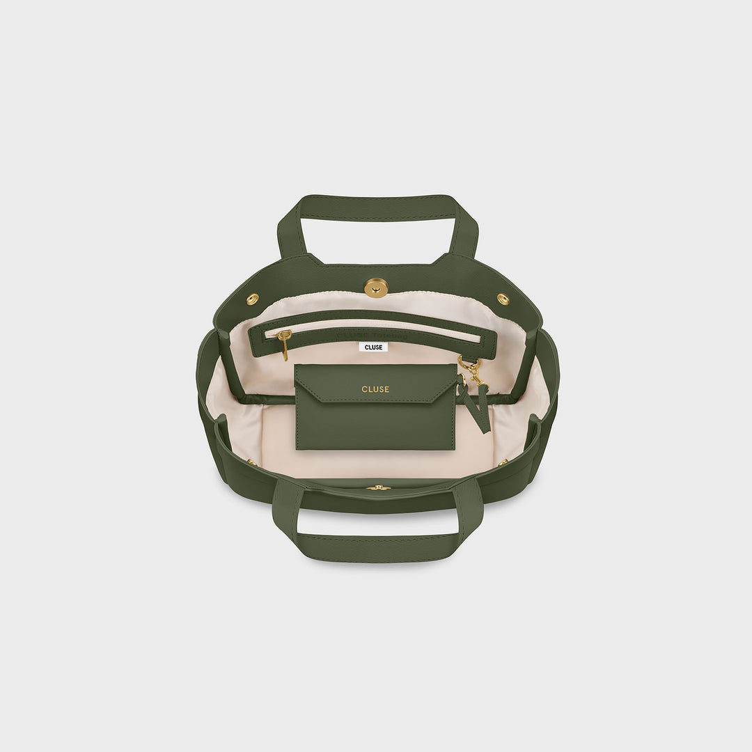 CLUSE Tote Bag Mini, Dark Olive Colour CX15903 - Tote Bag inside