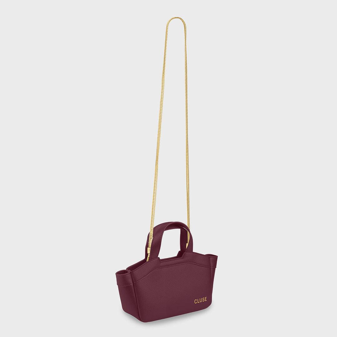 CLUSE Tote Bag Micro, Dark Cherry Colour CX16002 - Tote bag with strap