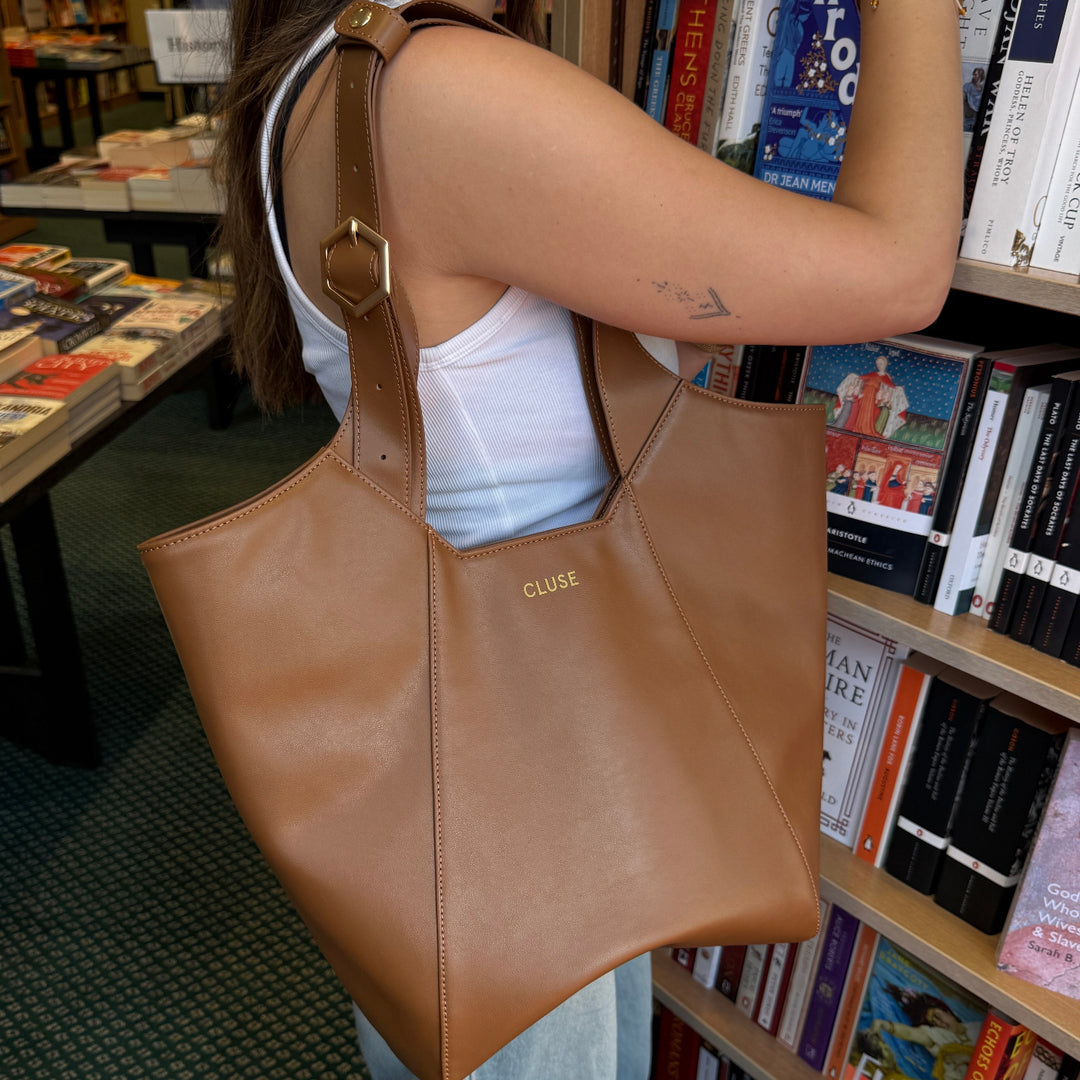 CLUSE Lutry Tote Bag, Brown Colour CX16702 - Lutry Tote bag on model