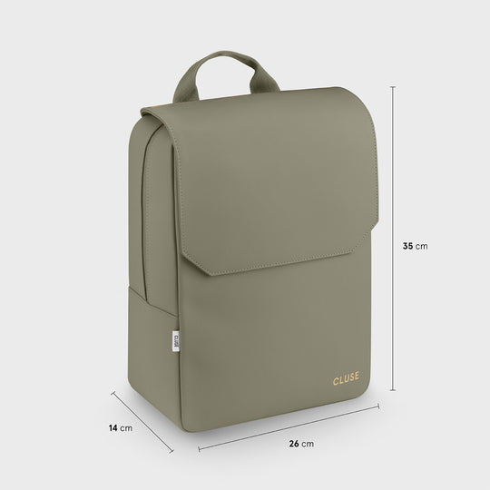 CLUSE Nuitée Backpack Light Green Gold Colour CX03610 - Backpack measurements