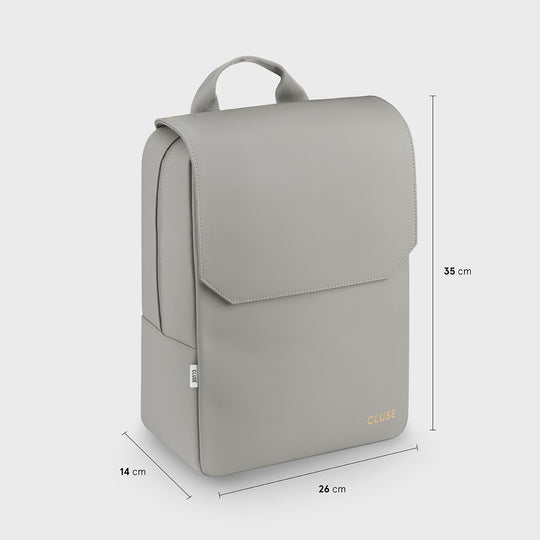CLUSE Nuitée Backpack Light Grey Gold Colour CX03609 - Backpack measurements