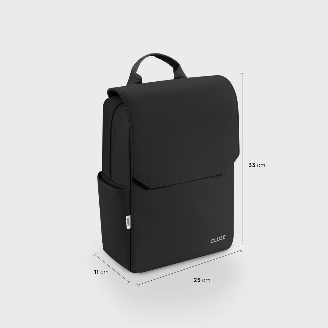Nuitée Petite Backpack, Black, Silver Colour CX03903 - backpack size.