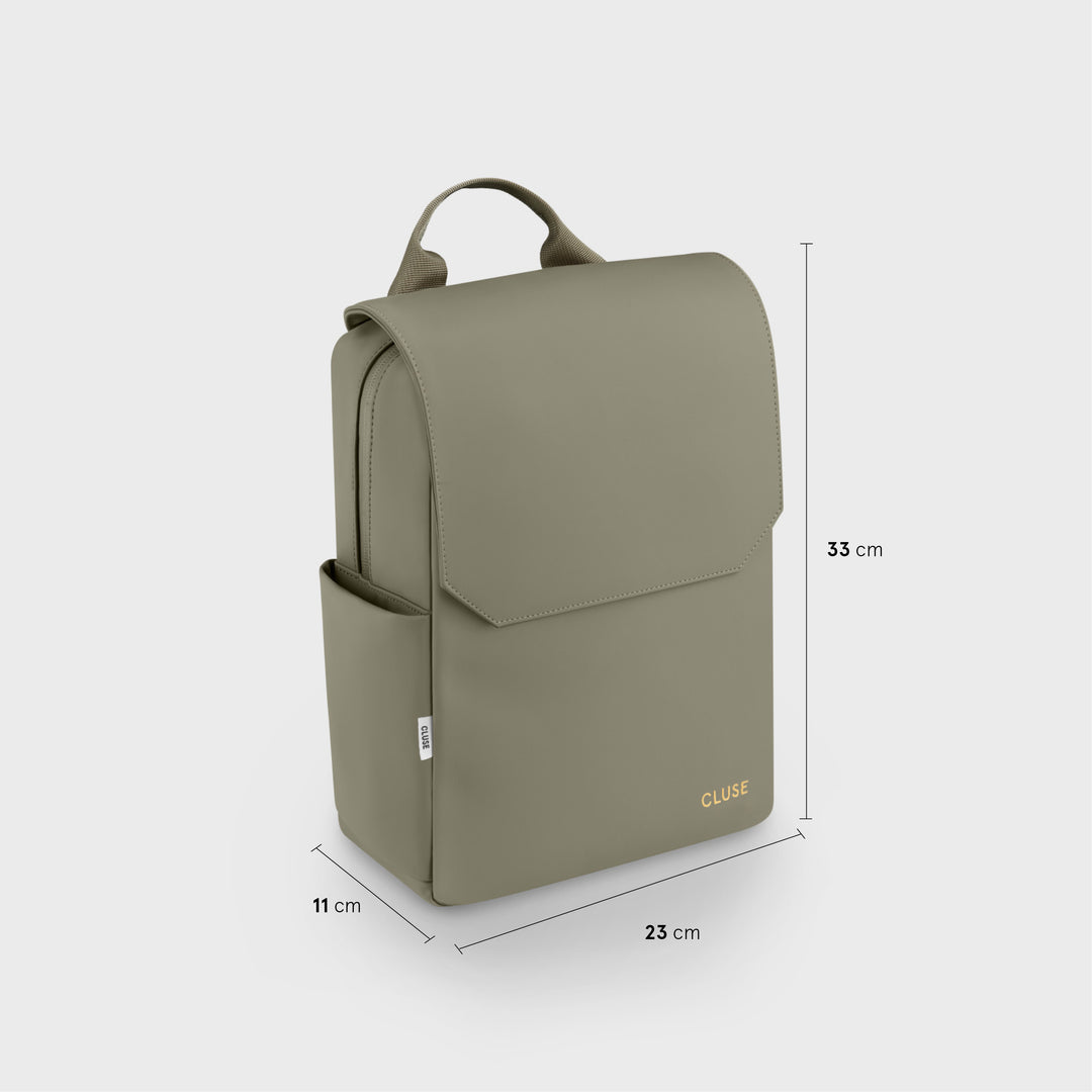 Nuitée Petite Backpack, Light Green, Gold Colour CX03610 - backpack size.
