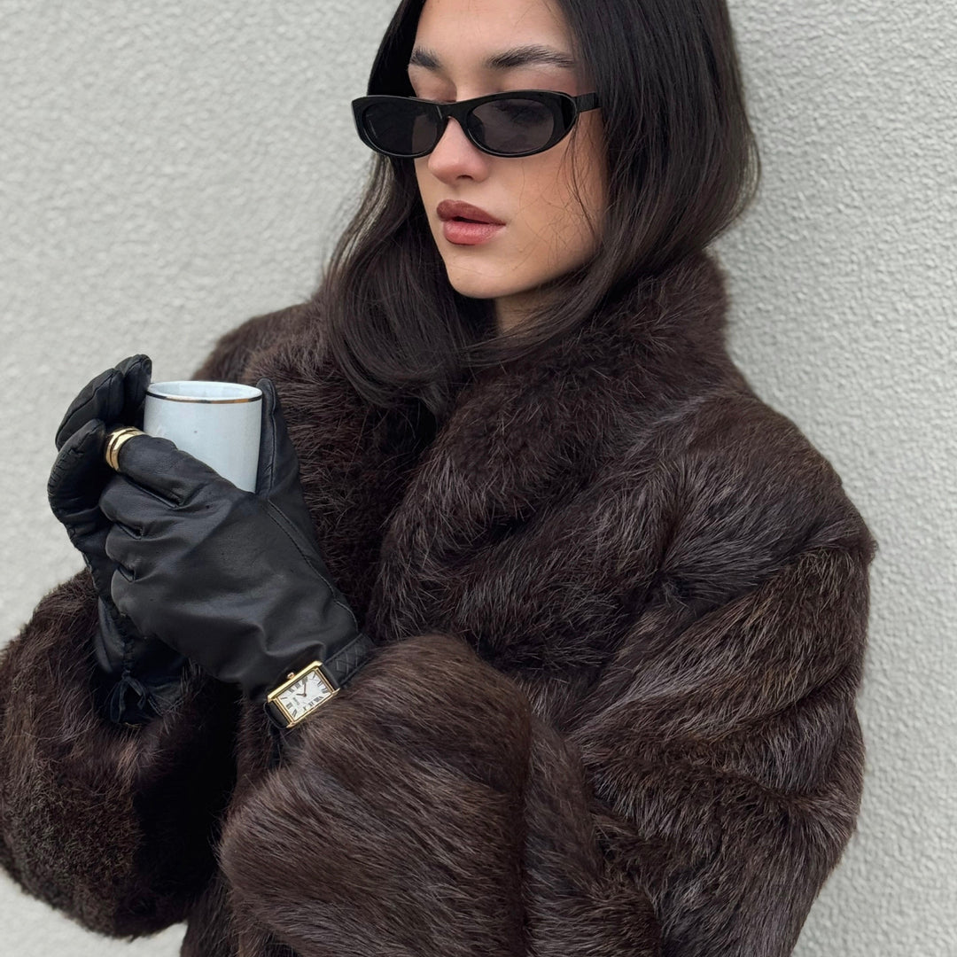 CLUSE Belisenna Watch Leather, Black Quilted, Gold Colour CW15005 - Watch on influencer