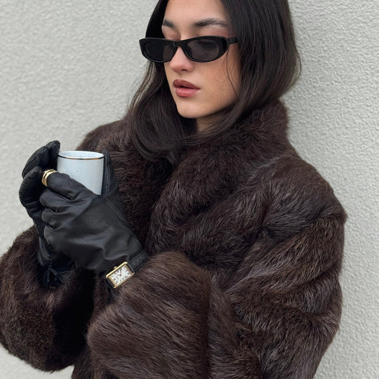 CLUSE Belisenna Watch Leather, Black Quilted, Gold Colour CW15005 - Watch on influencer