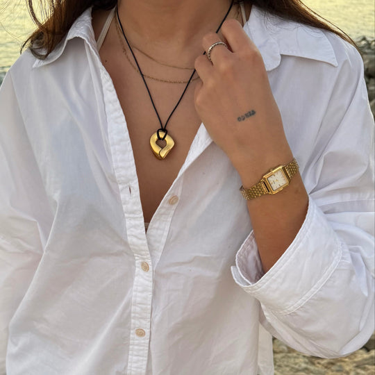 CLUSE Gracieuse Mini Watch Steel, White, Gold Colour CW15506 - Watch on influencer