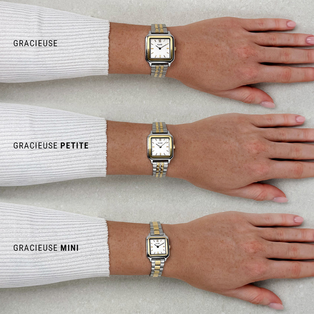 CLUSE Gracieuse Petite Steel Gold CW11802 - Gracieuse watch size comparison