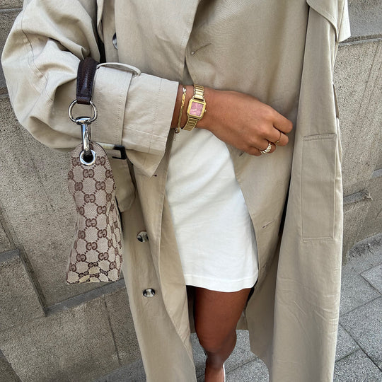 CLUSE Gracieuse Petite Watch Steel, Mauve Pink, Gold Colour CW11819 - watch on wrist