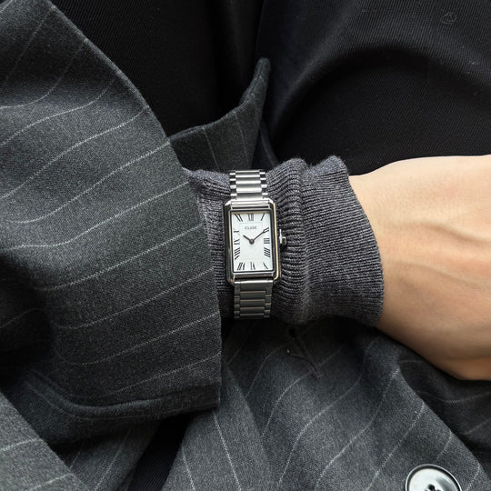 CLUSE Belisenna Watch Steel, White, Silver Colour CW15002 - Watch on influencer