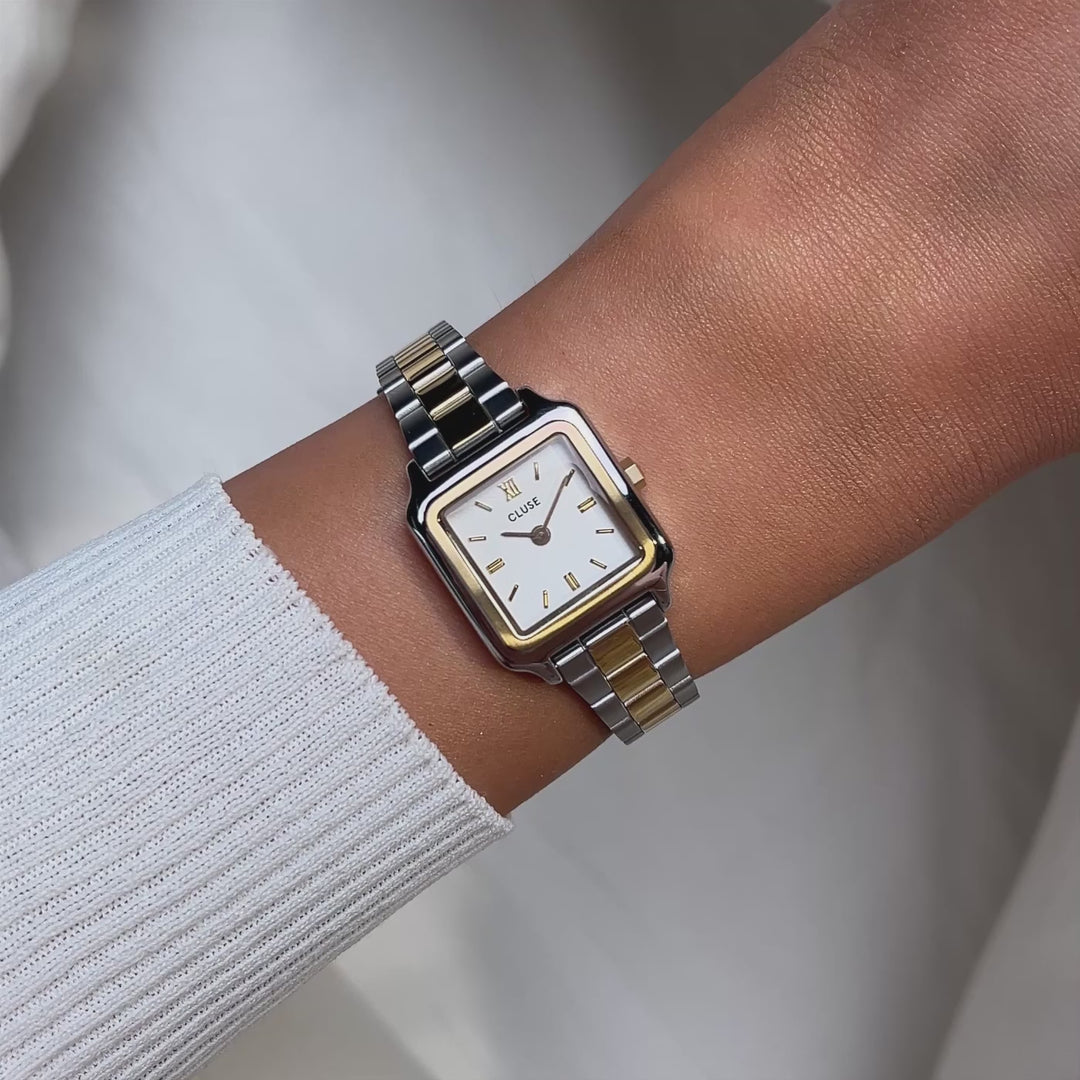 CLUSE Gracieuse Mini Watch Steel, Two-tone CW15501 - Watch on wrist video