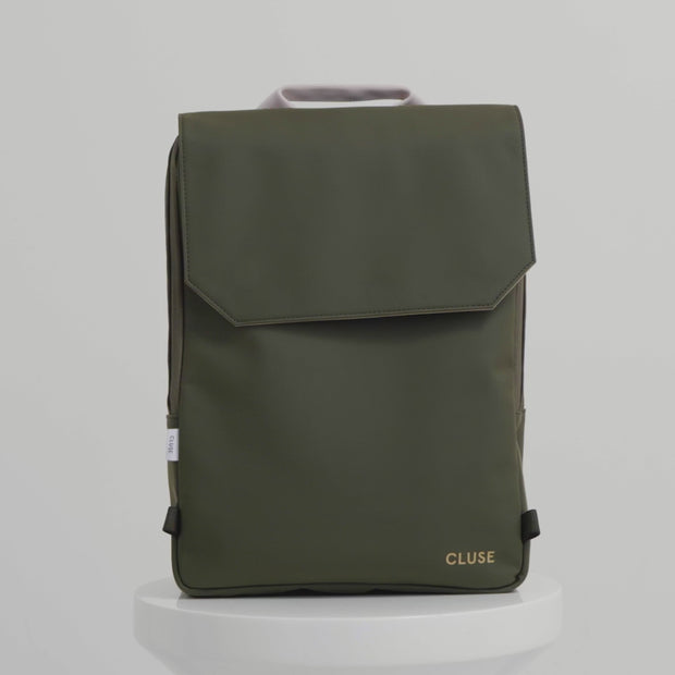 CLUSE Le Réversible backpack CX03505 Dark green/Sand - Official
