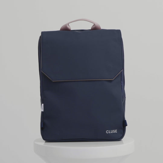 Réversible Backpack, Dark Blue Caramel, Silver Colour CX03502 - video