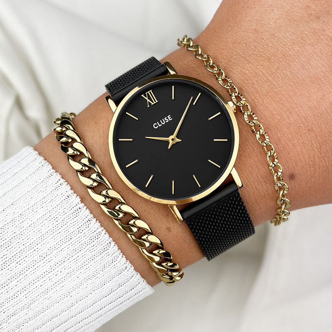 Mesh Cluse Armband Rosa Rose Gold Bracelet Montre Cluse 16 Mm