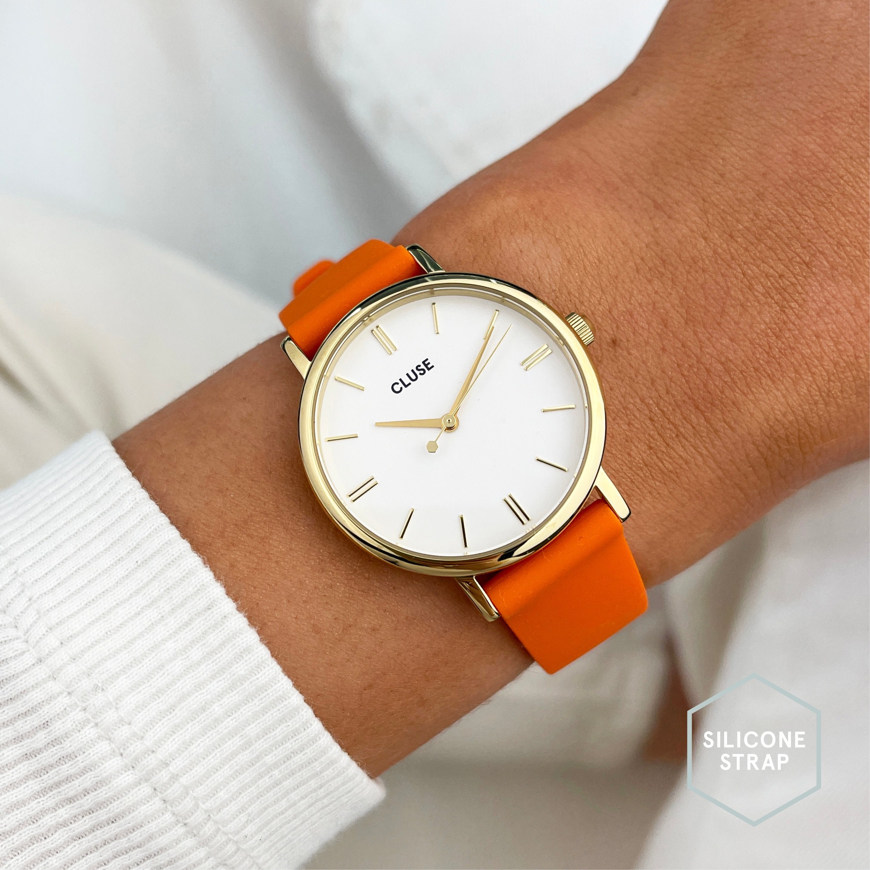 CLUSE Bracelet de Montre 16 mm CS12225 Orange Or Boutique