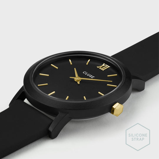 CLUSE Minuit Nylon Black, Gold Colour CW11602 - Watch case detail