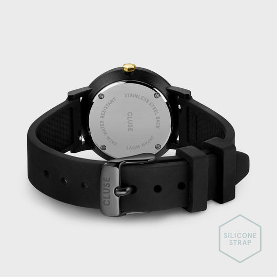 CLUSE Minuit Nylon Black, Gold Colour CW11602 - Watch clasp and back