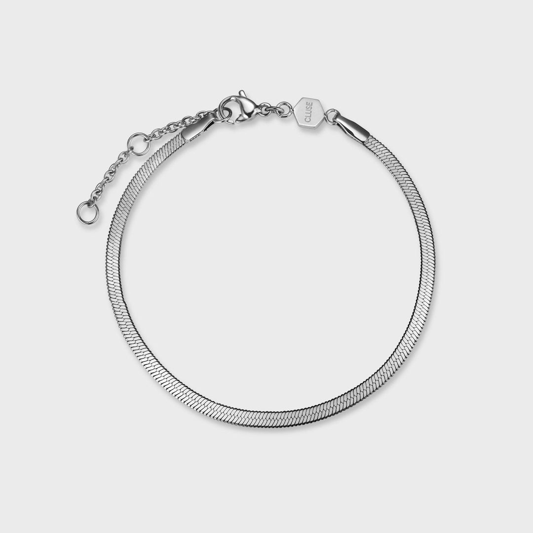 CLUSE Essentielle Snake Bracelet Silver Colour CB13310 - Bracelet