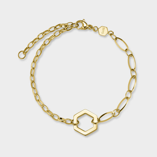 CLUSE Essentielle Open Mix Chain Bracelet Gold Colour CB13313 - bracelet