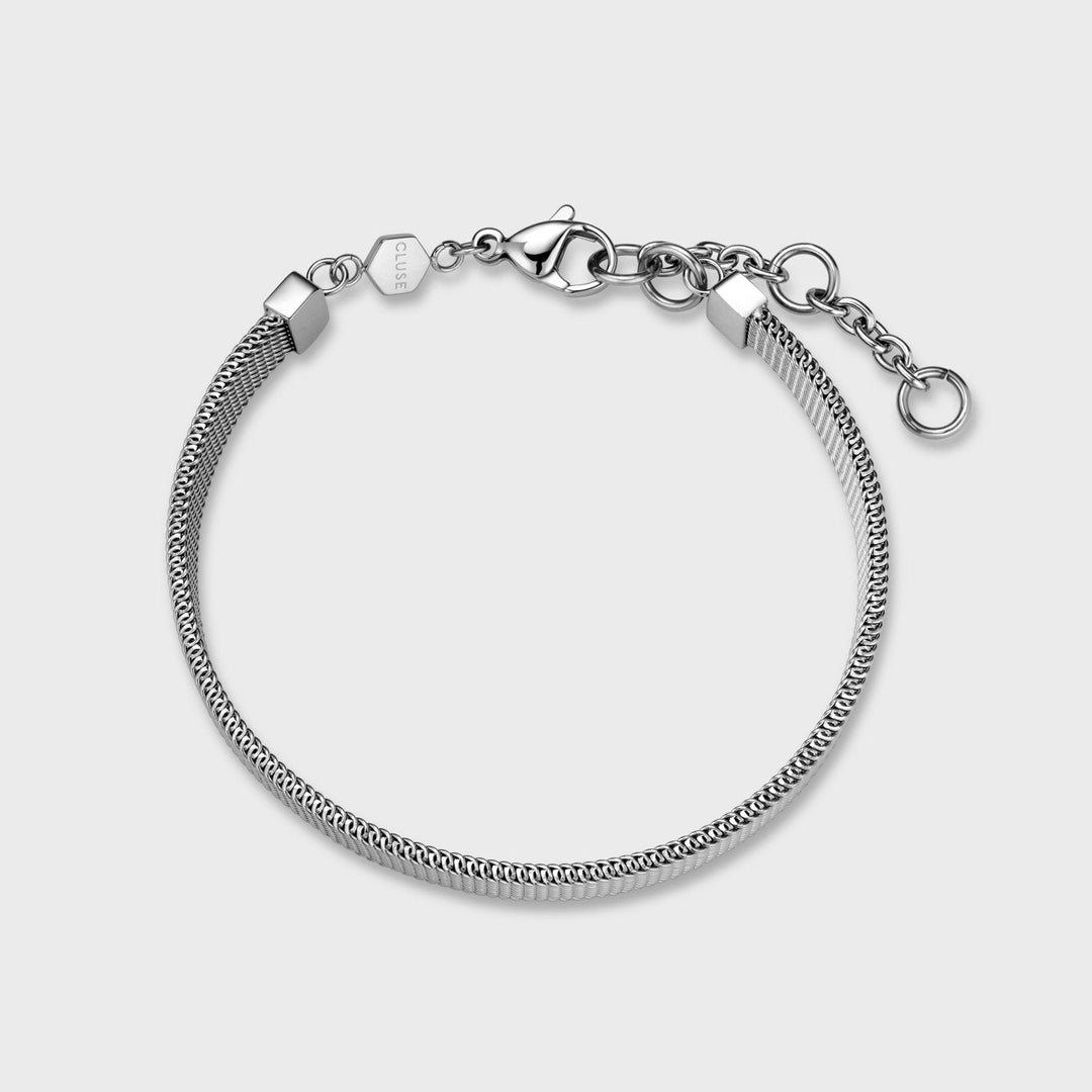 CLUSE Essentielle Mesh Chain Bracelet Silver Colour CB13323 - bracelet