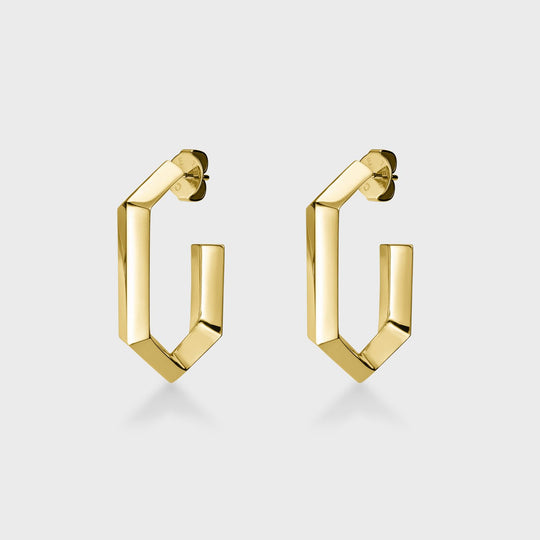 CLUSE Essentielle Hexagon Earrings Gold Colour CE13302 - Earrings