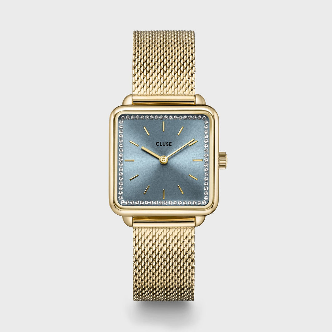 CLUSE Gift Box La Tétragone Gold/Blue CG10320 - Watch   