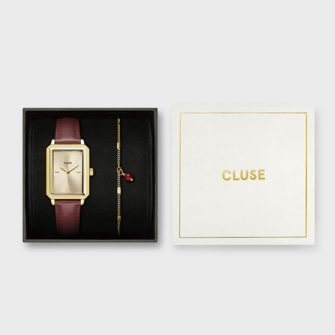 CLUSE Gift Box Fluette Gold/Dark Red CG11502 - Gift box