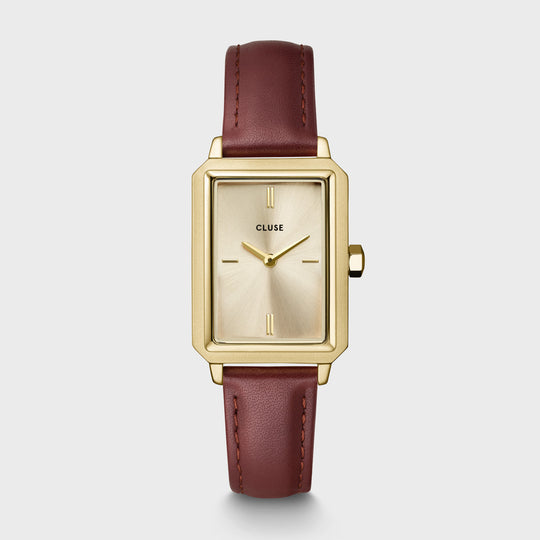 CLUSE Gift Box Fluette Gold/Dark Red CG11502 - Watch   