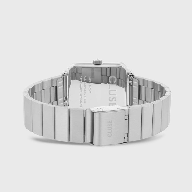 CLUSE La Tétragone Single Link Silver/White CL60022S - Watch clasp and back