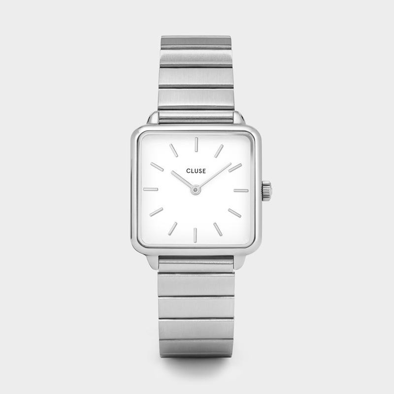 CLUSE La Tétragone Single Link Silver/White CL60022S - Watch