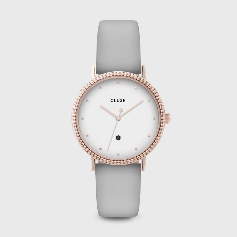 CLUSE Le Couronnement Rose Gold White/Soft Grey CL63001 - Watch