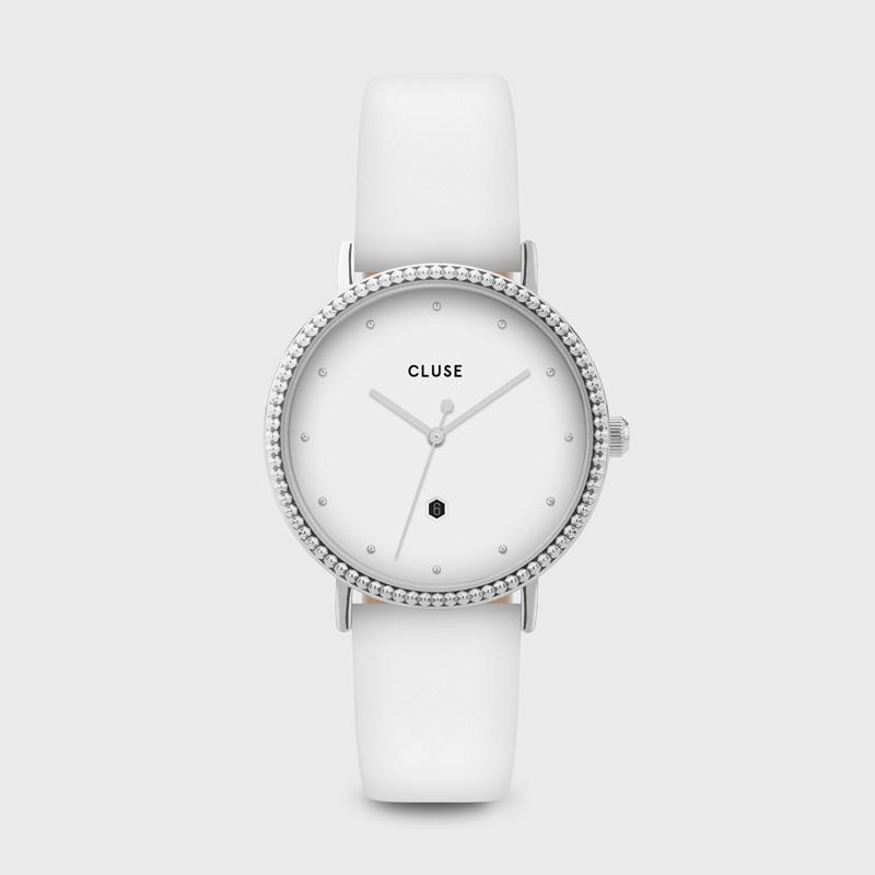 CLUSE Le Couronnement Silver White/White CL63003 - Watch 