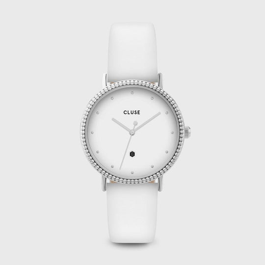 CLUSE Le Couronnement Silver White/White CL63003 - Watch 