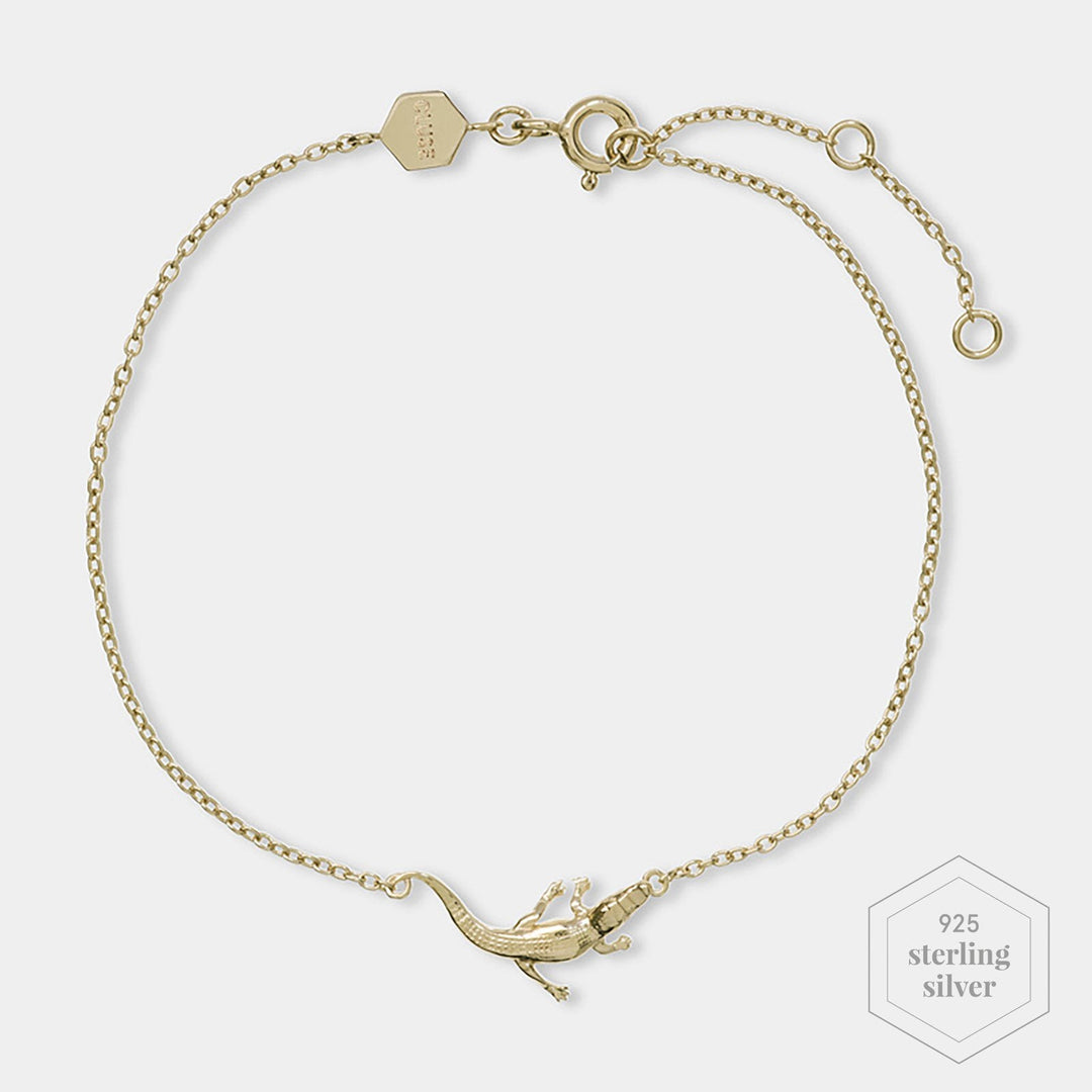 CLUSE Force Tropicale Gold Alligator Chain Bracelet CLJ11021 - Chain bracelet