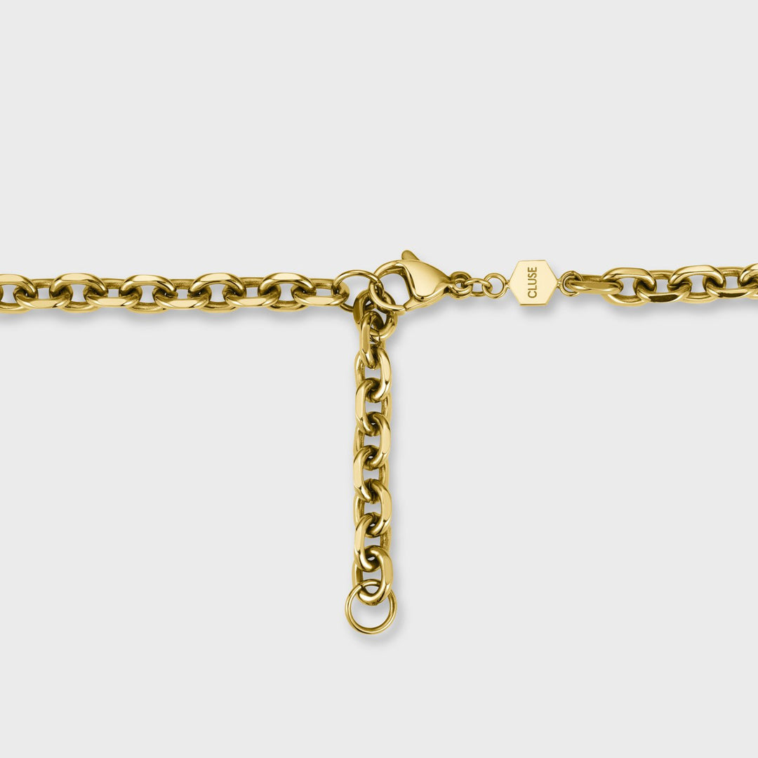 CLUSE Essentielle Bulky Chain Necklace, Gold Colour CN13201 - Necklace closure