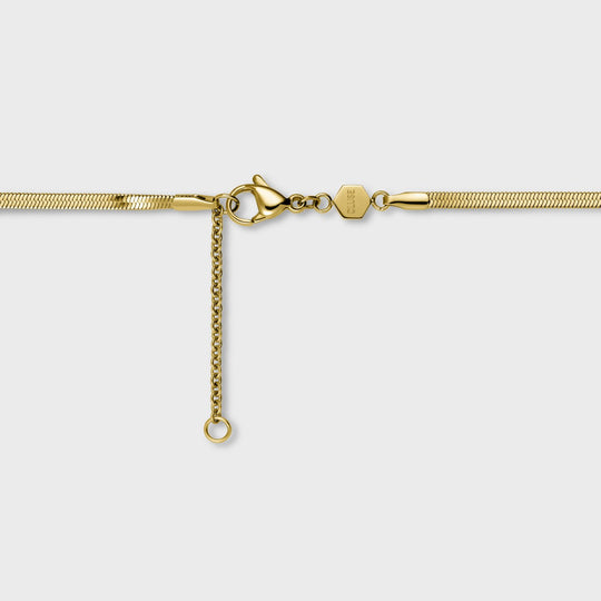 CLUSE Essentielle Snake Necklace Gold Colour CN13303 - Necklace detail