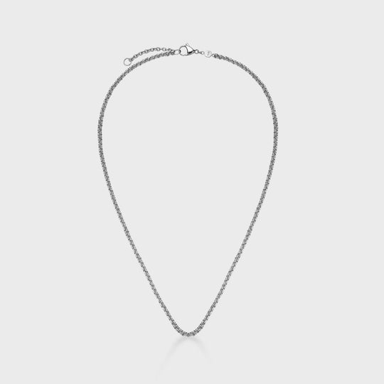 CLUSE Essentielle Double Link Chain Necklace, Silver Colour CN13310 - Necklace