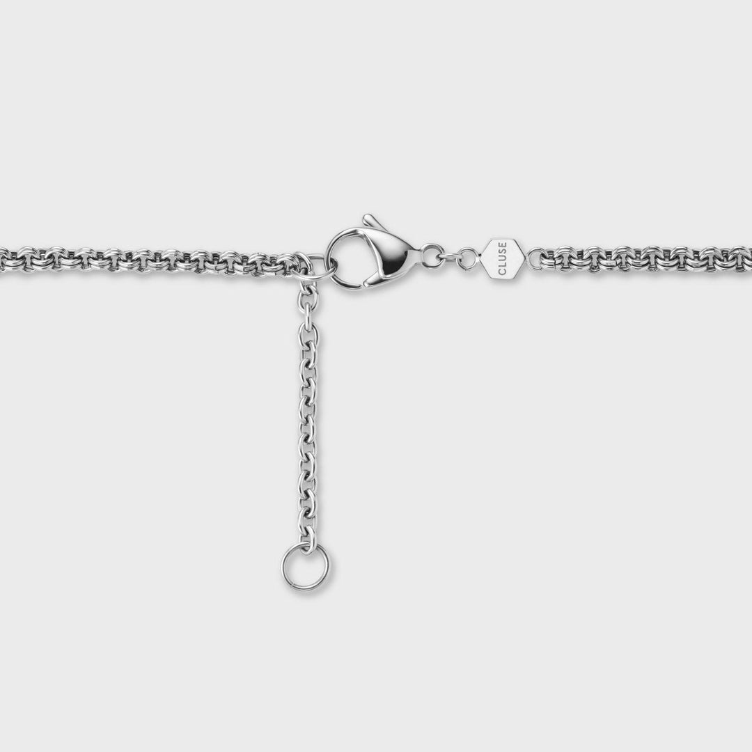 CLUSE Essentielle Double Link Chain Necklace, Silver Colour CN13310 - Necklace - detail