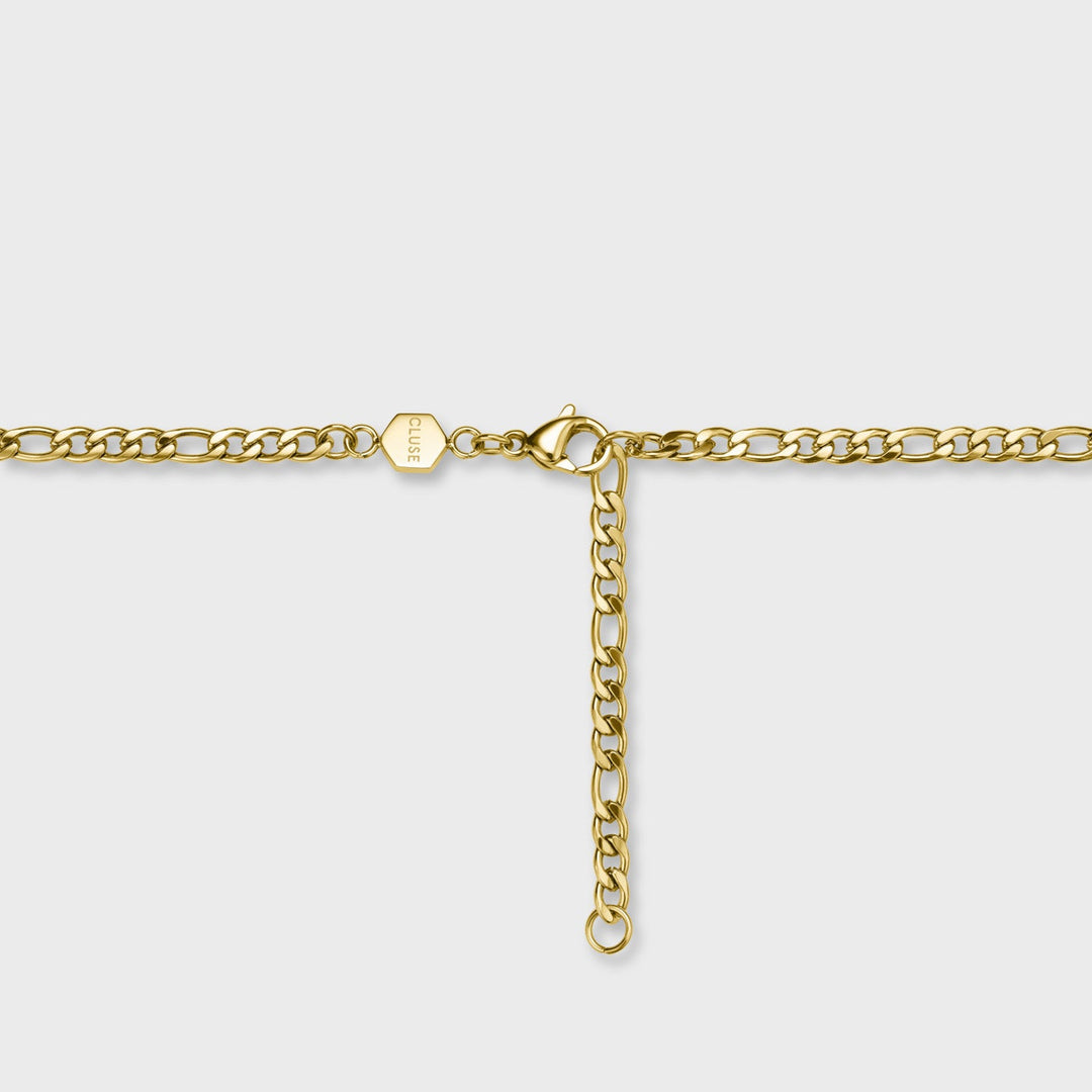Essentielle Figaro Chain Citrus Charm Necklace, Gold Colour CN13316 - Necklace detail