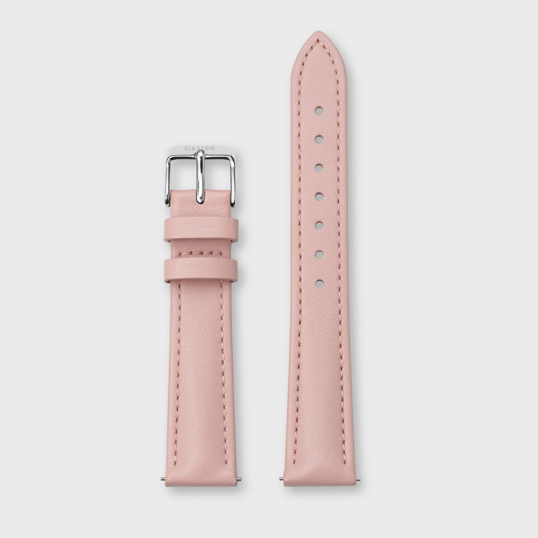 CLUSE Strap 16 mm Leather Pink, Silver Colour CS12232 - Watch strap