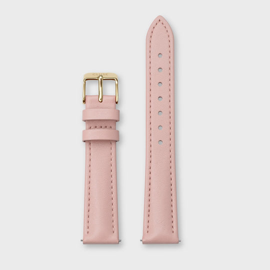 CLUSE Strap 16 mm Leather Pink, Gold Colour CS12233 - Watch strap
