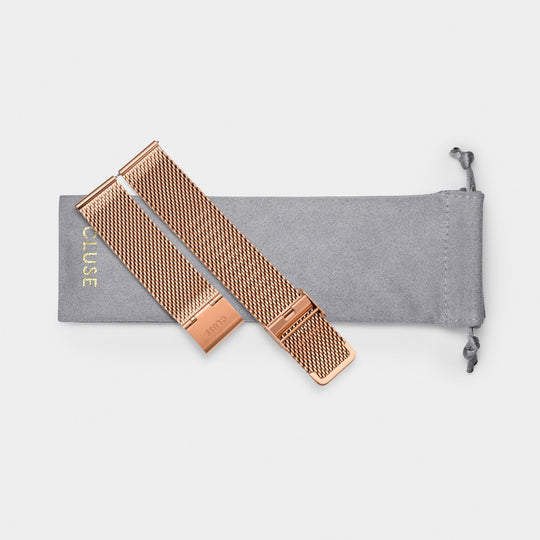 CLUSE Strap 20 mm Mesh. Rose Gold CS1401101063 - strap pouch