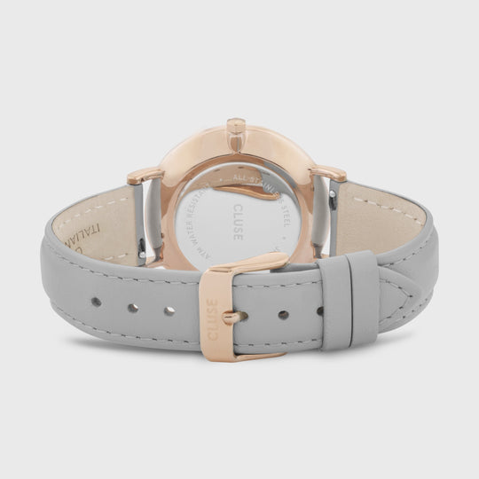 CLUSE Boho Chic Leather Grey, Rose Gold Colour CW0101201007 - Watch clasp and back