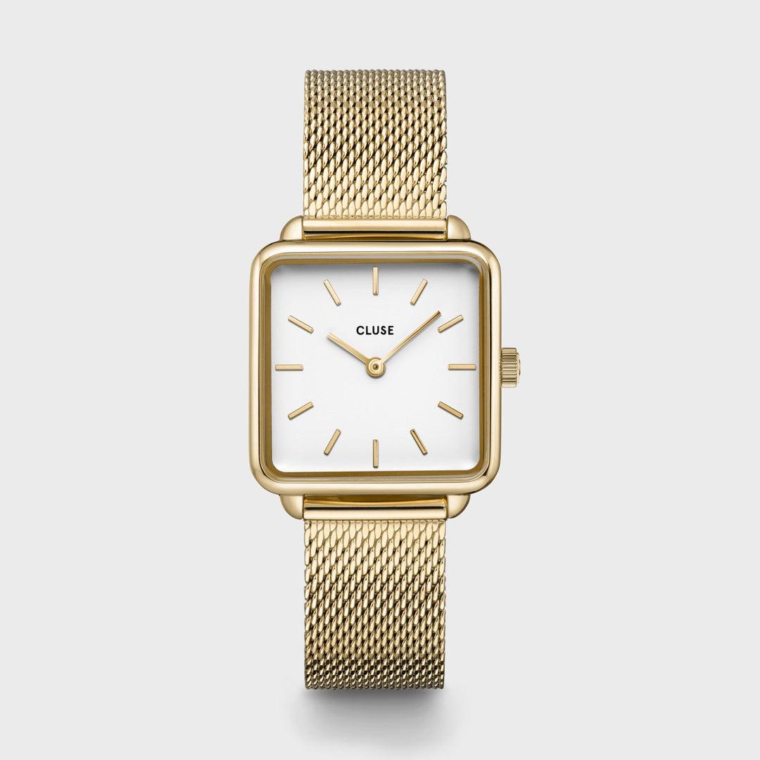 CLUSE La Tétragone Mesh White, Gold Colour CW0101207002 - watch