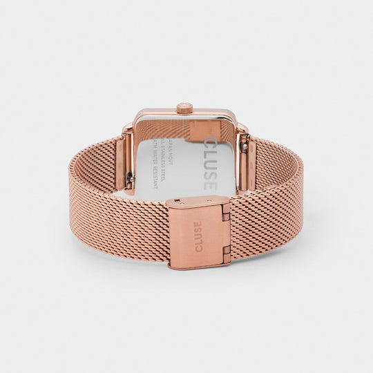 CLUSE La Tétragone Mesh, Rose Gold CW0101207009 - watch clasp and back