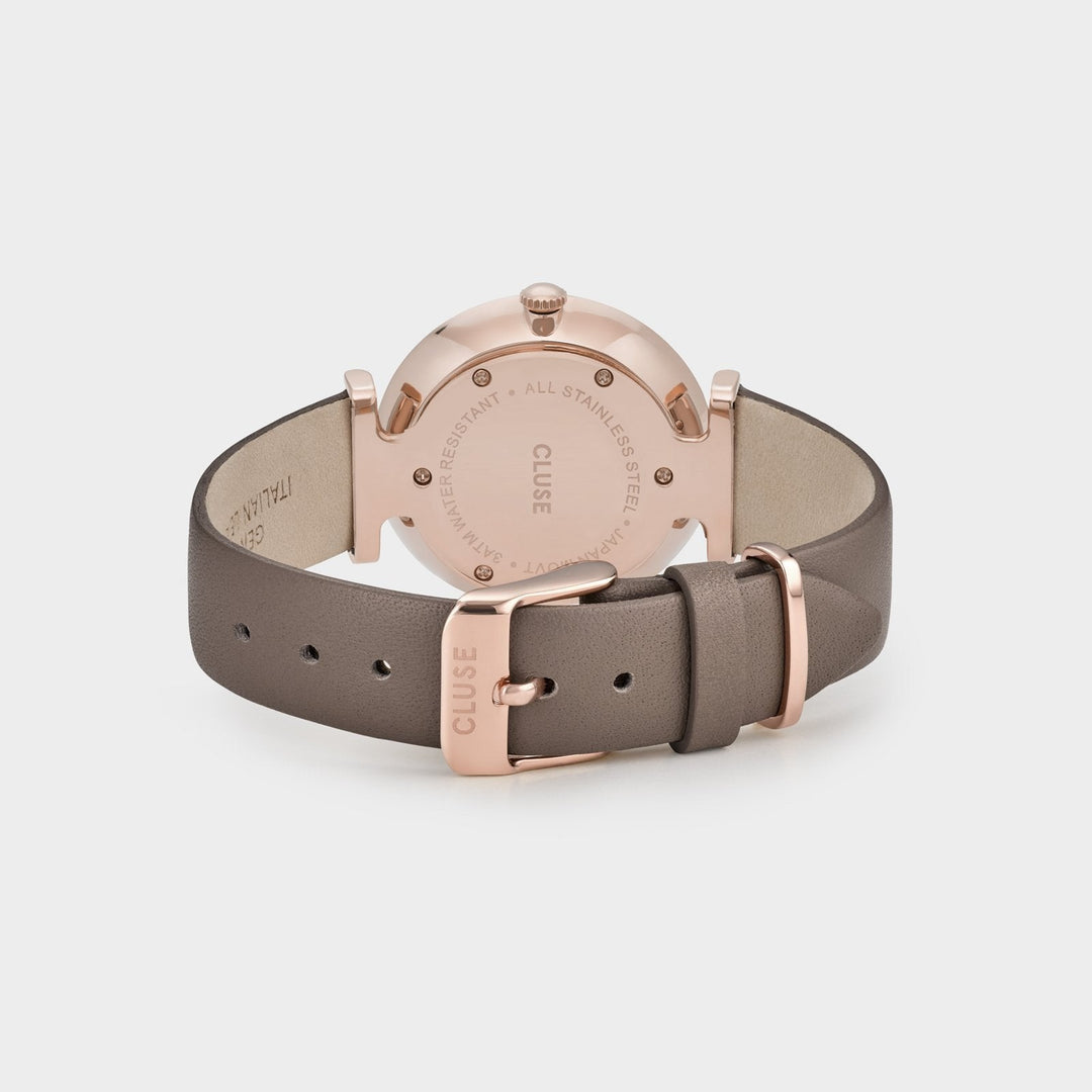 CLUSE Triomphe Leather Rose Gold Soft Taupe/Soft Taupe - Watch clasp and back