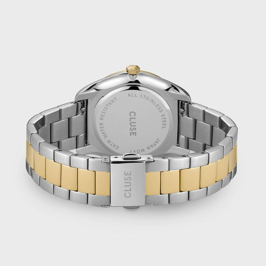 CLUSE Féroce 3-Link, Silver, Soft Gold  CW0101212004 - Watch clasp and back