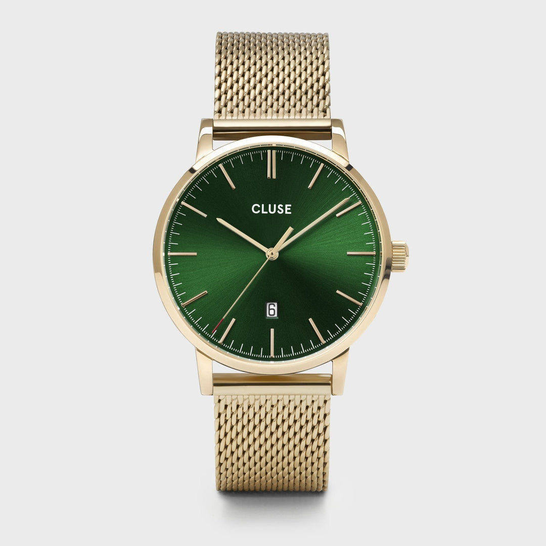 CLUSE Aravis mesh gold green/gold CW0101501006 - Watch